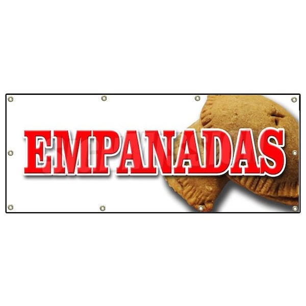 EMPANADAS BANNER SIGN latin restaurant food meat chicken hot pocket